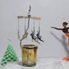 Fábrica Fuente Creativo Amazon Cielo Estrellado Vidrio Molino de Viento Corriente de Aire Caliente Romántico Aromaterapia Portavelas Giratorio Linterna Giratoria