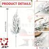 Exportación Transfronteriza Ramas Artificiales de Pino Navideño con Flocado Decoraciones Navideñas para Interiores Arreglos Florales Hechos a Mano DIY
