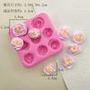 Múltiples Tamaños y Forma de Rosas Molde de Silicona DIY Horneado de Rosas Chocolate DIY Yeso de Aromaterapia