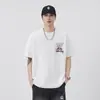 Camiseta Divertida de Estilo Japonés Bordada con Conejo, Nueva de Verano 2026, Corte Holgado, Fresca y de Secado Rápido, Manga Corta, Cuello Redondo, Camiseta de Moda para Hombre