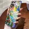 Funda de teléfono Samsung con mosaico floral artístico funda de teléfono de película ultrafina samsungS22UItra
