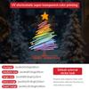 Decorações de Natal Transfronteiriças Adesivos Eletrostáticos Grades de Janela Layout de Cena Adesivos para Porta de Vidro Atmosfera de Evento Colorida Novo Estilo