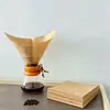 Suministros del Fabricante Papel Filtro para Café Preparado Manualmente Color Natural Cuadrado 30*30cm, Papel Filtro de Goteo para Posos de Café, Papel Filtro de Pulpa de Madera Pura