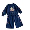 Conjunto de Sudadera para Niña de Comercio Exterior 2026 Primavera Nuevo de Moda Lindo Sudadera con Lazo y Pantalón de Chándal Conjunto Casual de Dos Piezas