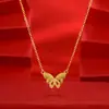 Collar Seiko CNC con Lazo, Estilo Nacional, Cadena para Clavícula Simple y Versátil, No se Desvanece, Collar Más Vendido, Envío Directo