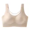 Ropa interior de talla grande de modal, absorbente de sudor, transpirable, desodorante, con copa fina, para prevenir la flacidez y hacer que los pechos grandes parezcan más pequeños