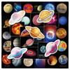 50 peças do novo universo Starry Sky planeta grafite adesivos bicicleta janela janela água copo carrinho caso adesivo adesivo