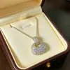 Collar con Bolsita Brillante Pequeña para Mujer, Exquisito y Elegante, Incrustado con Circonita, Cadena para Clavícula Cielo Estrellado, Colgante de Lujo Ligero de Nicho de Gama Alta