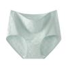 Atacado de fábrica algodão novo cor sólida respirável cintura alta roupa íntima barriga quadril macio jacquard calcinhas femininas mulheres