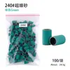 Anillos de Lijado para Pulir Uñas, Rollos de Papel de Lija para Pulir, Anillos de Lijado de Alta Calidad para Brocas de Uñas, Coloridos, 100 Piezas/Paquete