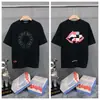 Transfronterizo. Diseño de Marca de Moda 26Ss Estampado de Letras de Herradura. Camisas Casuales de Manga Corta de Moda para Hombres, Mujeres y Parejas