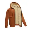 Chaqueta de Terciopelo de Cordero Cárdigan para Hombre Sudadera con Capucha para Hombre Chaqueta de Terciopelo Cálida de Invierno Chaqueta para Hombre Ropa Exterior Deportiva y de Ocio para Hombre