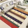 Alfombra de estilo étnico, alfombra vintage de estilo persa para sofá de sala de estar, alfombra para casa de huéspedes, felpudo de entrada bohemio de cobertura completa