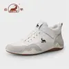 Tênis de Cano Alto Gorilla Masculino 2026 Novos Sapatos Esportivos Casuais de Inverno para Homem Populares de Couro Genuíno Versáteis Tendência para Homem