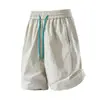 Shorts para Hombre, Casual Versátil de Pareja, Ropa Exterior de Verano, Holgados Modernos Deportivos de Pierna Recta Estilo Hong Kong Estilo Ins