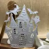 Castillo de Halloween Metal Acero al Carbono Troqueles de Corte DIY Troqueles de Corte Transfronterizo Nuevo Producto Diseño Hueco Manualidades