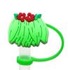 Nuevo Tema Hawaiano Gorra de Paja Cubierta Antipolvo de Paja Accesorios de Decoración DIY Cubierta de Paja Tapón Antipolvo de Silicona