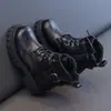 Botas Martin para Niños Botas para Niñas 2026 Otoño Nuevo Estilo Botas Individuales para Niña Botas de Cuero Estilo Coreano Estilo Británico Estudiante Corto