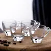 Harmony Juzun Cristalería Restaurante Taza y Platillo para Espresso Italiano Set Taza Creativa con Asa para Cafetería
