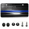 Estados Unidos transfronterizo. placa de matrícula EE. UU.. placa de matrícula decoración de bandera 3D impresión de placa de matrícula aluminio mural personalizado de cultura automotriz.