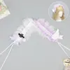 Diadema de Encaje con Lazo Hecha a Mano Estilo Japonés Pinza para el Cabello de Niña Lolita Suave Lindo Accesorio para el Cabello Bidimensional Adorno para el Cabello de Niña Linda