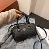 Versão Alta Novo Estilo Retro Vintage Mini Clássico Boston Bolsa Feminina Ombro Transversal Bolsa de Mão Bolsa Almofada
