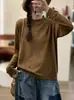 2026 Otoño Invierno Nuevo Jersey Jacquard Hueco Lana Cuello Semi-Alto Manga Larga Tejido de Punto Holgado Top Básico Mujer