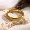 Anillo Popular de Moda Europea y Americana de Acero de Titanio Escarchado para Mujer Anillo Popular Simple Liso Anillo de Pareja Venta al por Mayor de Joyería de Mano Transfronteriza