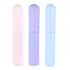 Pincel de Labios de Silicona con Tapa Q Suave Pequeño Portátil Cabeza Redonda Punta del Dedo Mezclador de Labial Brocha para Corrector Mini Brocha de Maquillaje para Principiantes