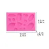 Herramientas de bricolaje para hornear, molde de silicona para pasteles, molde de fondant con gemas de estrella C107