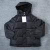 Chaqueta de invierno para mujer, chaqueta acolchada de algodón, chaqueta corta con capucha para mujer, chaqueta acolchada cruzada de algodón para invierno.