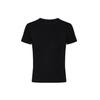 Camiseta Branca de Manga Curta Slim Fit, Top Estilo "Hot Girl" de Verão, Gola Redonda, Ombro Normal, Estilo Francês, Elástica, Emagrecedora, Adequada para Usar em Camadas