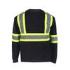 Ropa protectora laboral transpirable reflectante de cuello redondo y manga larga para construcción, carretera, ropa reflectante para servicio de tráfico