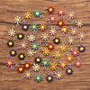 10 Colores 7x 10mm Accesorios de Acero Inoxidable Encanto de Planta Gota de Color Aceite Margarita Girasol Colgante