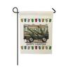 Bandera de jardín de lino serie búho retro transfronteriza, impresión a doble cara, pintura colgante para jardín QZ01