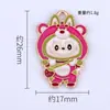 Nuevos Accesorios DIY de Colgante Doble de Dibujos Animados Anime Creativos Personalizados Labubu Material de Aleación de Metal con Goteo de Aceite Lote