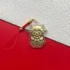 Nuevo cordero de oro puro 999 con símbolo de dinero, colgante auspicioso del Año del Cordero, regalo temático de ovejas para hombres y mujeres, recuerdo