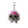 [intercamada] chaveiro de acrílico de hamster fofo chaveiro de celular pingente de mochila fofo uma geração de cabelo