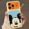 Adequado para Apple para Transformar Instantaneamente em Capa de Celular iPhone 18Promax Janela Grande Mickey e Pato Donald, Concha Corning Macia e Dura Personalizada