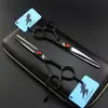 Tijeras de Peluquería Ruby con Mango Negro de 6.0 pulgadas, Tijeras para Cortar el Cabello, Tijeras Planas, Tijeras para Flequillo, Tijeras Entresacadoras, Tijeras Entresacadoras
