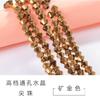 Nueva pulsera de cuentas puntiagudas de cristal de color, cuentas de diamante, cortina de cuentas, accesorios hechos a mano, fabricantes de materiales, cuentas de vidrio sueltas al por mayor