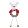 Nuevo Colgante de Árbol de Navidad para Personas Mayores Muñeco de Nieve Hueco Árbol de Navidad de Piernas Largas Accesorios Colgante de Reno de Dibujos Animados con Campana