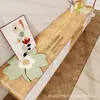 Alfombrilla moderna minimalista de PVC con estampado hueco, semitransparente, para mueble de TV de sala de estar, zapatero de entrada, impermeable, lavable, personalizable