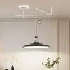 Lámpara de araña para restaurante, moderna y simple, creativa y personalizada, lámpara de mesa para bar, protección ocular de espectro completo, brazo móvil, lámpara para comedor