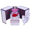 Flor Eterna Porta Dupla Ursinho Musgo Caixa Rosa Eterna Caixa de Joias Caixa de Presente Dia dos Namorados Transfronteiriço Amazon