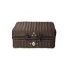Caja de Almacenamiento Portátil Imitación Ratán Caja de Regalo Decorativa Vintage Caja de Ratán Tejido Accesorios de Fotografía Caja de Regalo Acompañante Caja de Ratán
