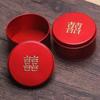 Suministros de Boda Caja de Regalo de Dulces de Boda Caja de Dulces de Boda Terminada Creativa Caja Cilíndrica China para Azúcar Lata Redonda de Hojalata