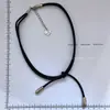 Nova Corrente de Clavícula Estilo Coreano com Nó de Laço de Corda de Couro Personalizado, Simples e Versátil, Colar Fashion e Elegante, Acessório de Alta Qualidade para Mulheres
