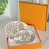 Estilo Europeu Transfronteiriço Simples Moderno Fresco Porcelana Óssea Prata Pista Prato Ocidental Xícara e Pires Decoração de Bife Louça Decoração