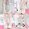 Calcetines Largos Lolita Miffy Conejo para Mujer, Calcetines de Pantorrilla de Muñeco Panda Lindo, Calcetines Largos JK de Orejas de Conejo Transpirables